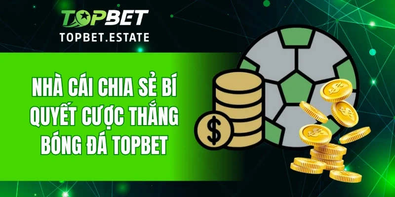 Nhà cái chia sẻ bí quyết cược thắng bóng đá TOPBET