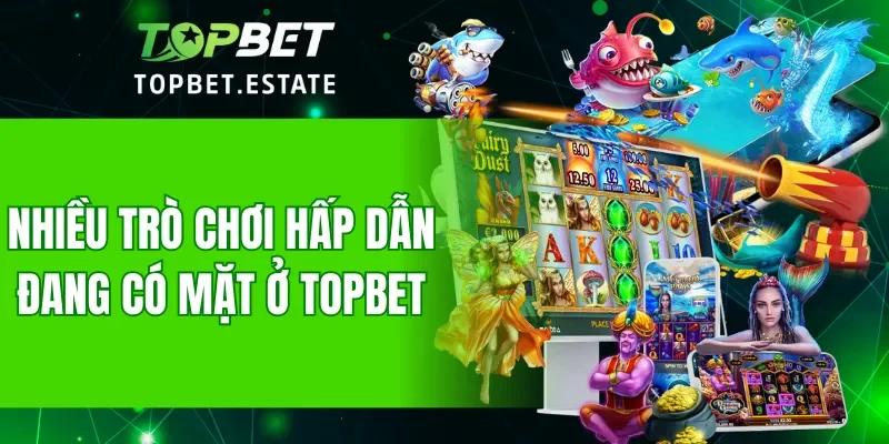 Nhiều trò chơi hấp dẫn đang có mặt ở TOPBET