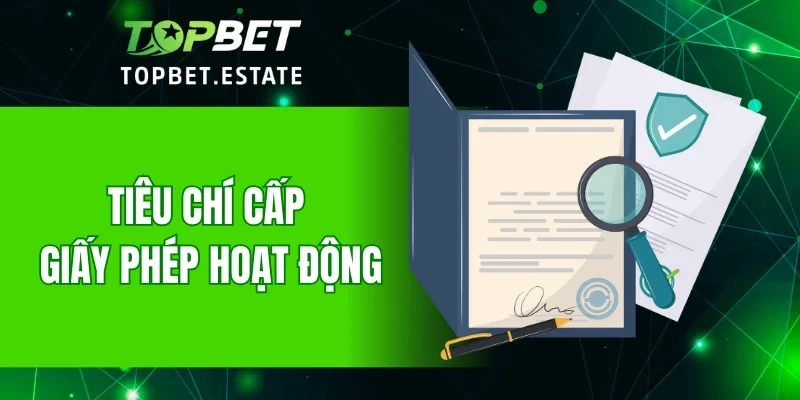 Quy định và tiêu chí cấp giấy phép hoạt động